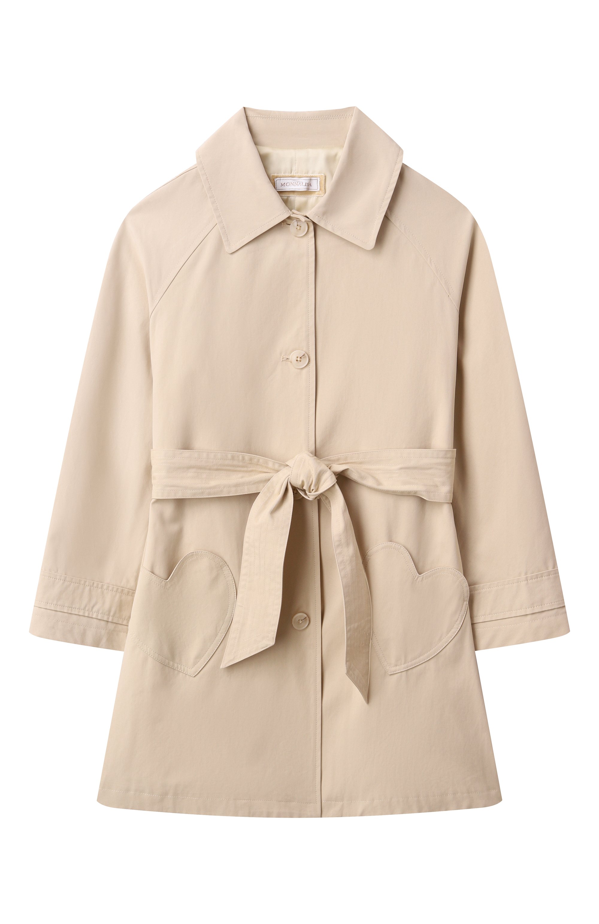 Тренч из хлопка и лиоцелла MONNALISA, арт. 19E102, фото 1