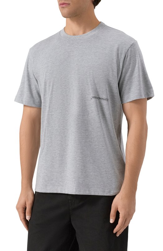 Хлопковая футболка HINNOMINATE HMABM01373 Серый  HMABM01373 Фото 3