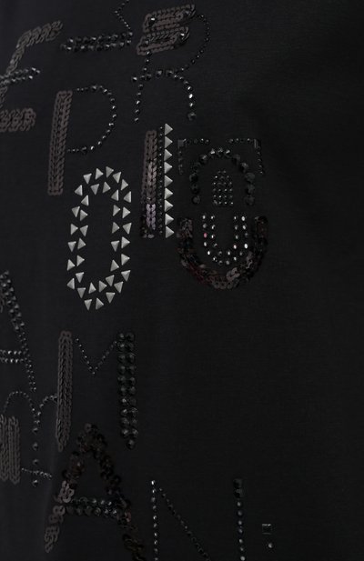 Футболка EMPORIO ARMANI черного цвета по цене 28900 руб., арт. 6H2T7R/2J4CZ, фото 5 Футболка EMPORIO ARMANI, арт. 6H2T7R/2J4CZ, фото 5