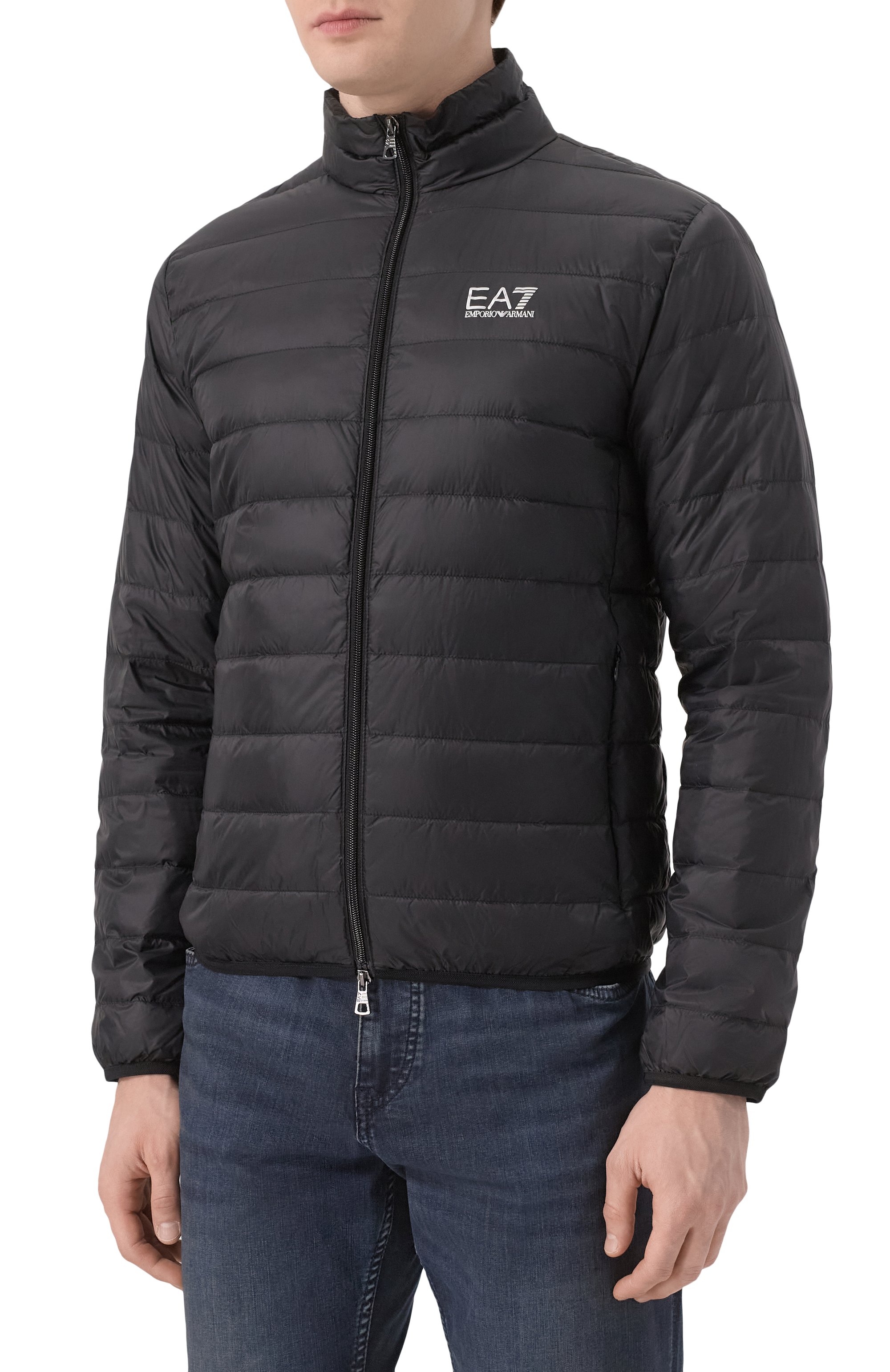 Пуховая куртка EA7 черного цвета по цене 20950 руб., арт. 8NPB23/PNGPZ/S, фото 3 Пуховая куртка EA7, арт. 8NPB23/PNGPZ/S, фото 3