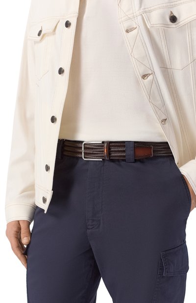 Кожаный ремень SANTONI, арт. CM35VC010B91EYPL, фото 2