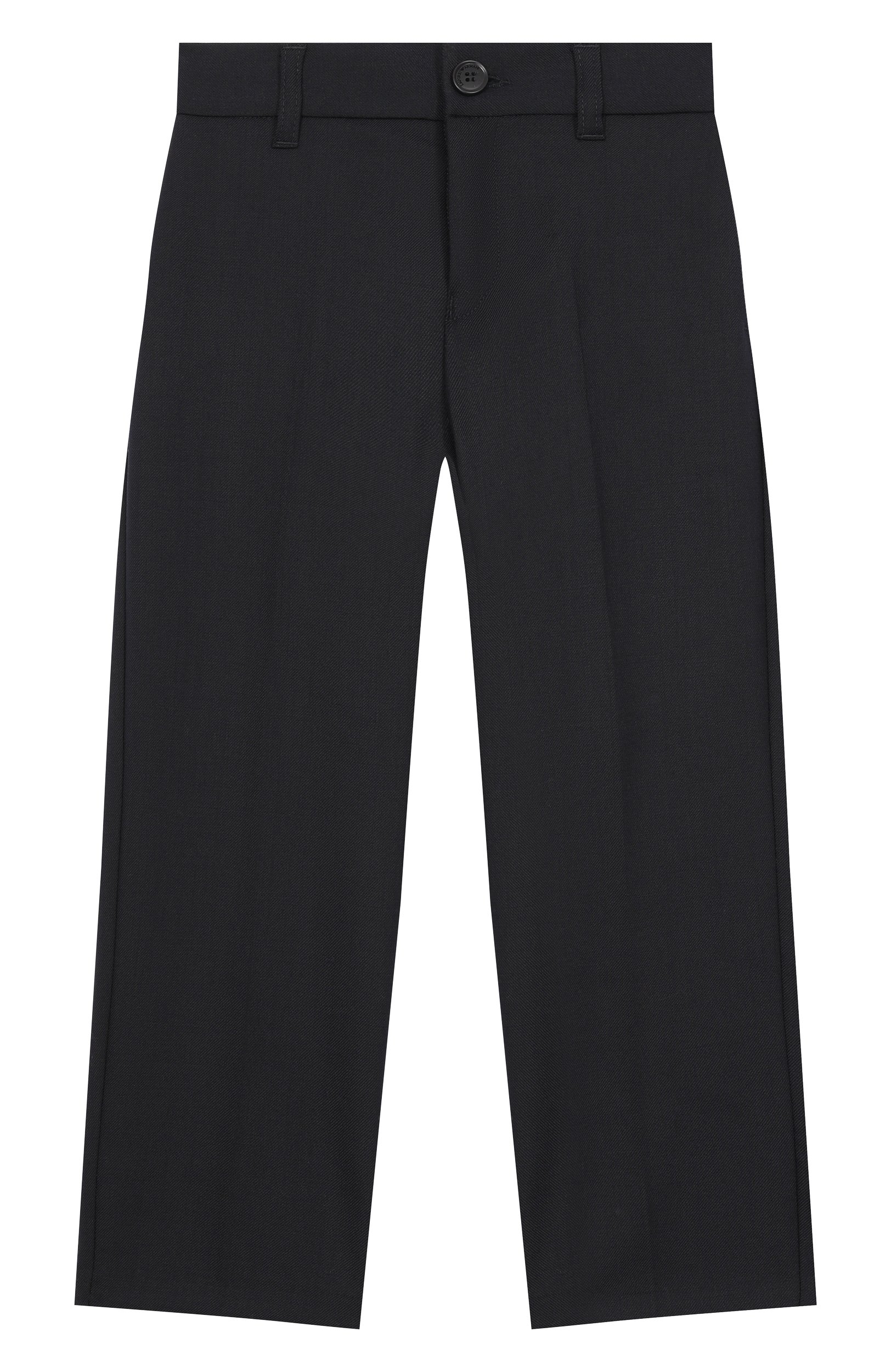 Брюки EMPORIO ARMANI темно-синего цвета по цене 23300 руб., арт. EB001921/AF26957, фото 1 Брюки EMPORIO ARMANI, арт. EB001921/AF26957, фото 1