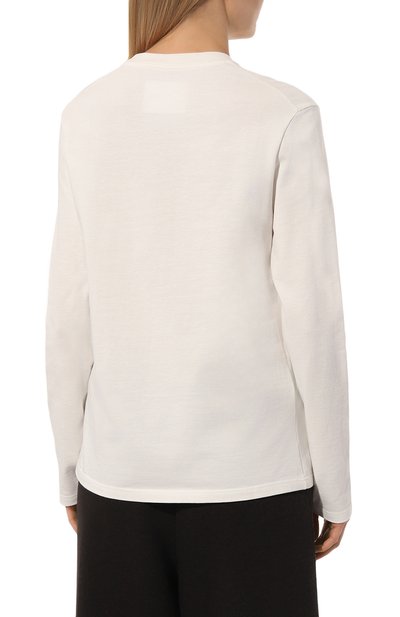 Хлопковый пуловер JIL SANDER белого цвета по цене 38650 руб., арт. J40GC0126/J20150, фото 4 Хлопковый пуловер JIL SANDER, арт. J40GC0126/J20150, фото 4