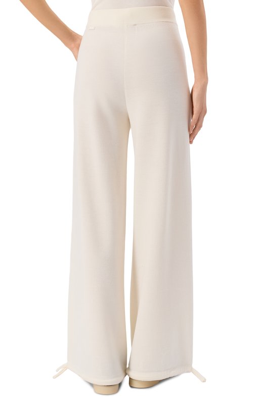 Шерстяные брюки Max Mara NIGERIA Белый  NIGERIA Фото 4