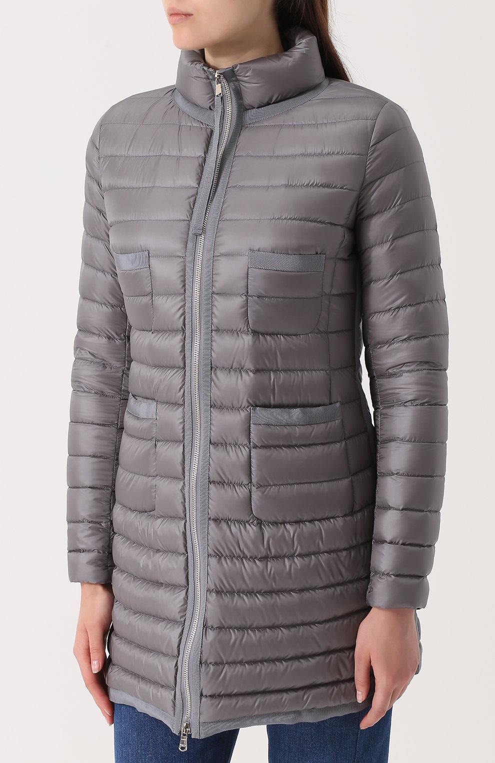 Стеганый пухов ик на молнии с накладными карманами MONCLER, арт. C1-093-49853-94-53048, фото 3