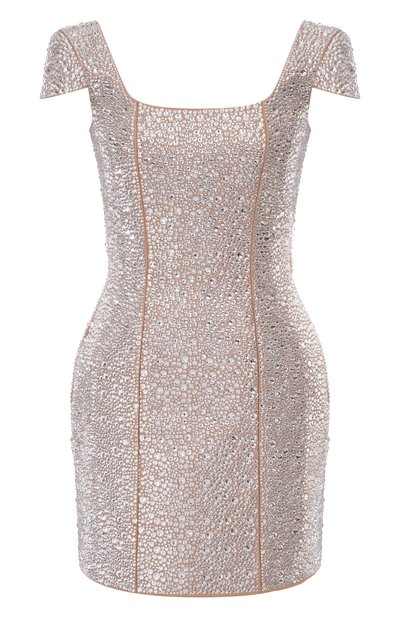 Женское платье с отделкой стразами GIUSEPPE DI MORABITO, арт. 05FW2DR499FC 05432A