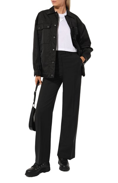 Кожаные ботинки PRADA черного цвета по цене 105000 руб., арт. 1T588L-3A6N-F0002-ZF30, фото 2 Кожаные ботинки PRADA, арт. 1T588L-3A6N-F0002-ZF30, фото 2