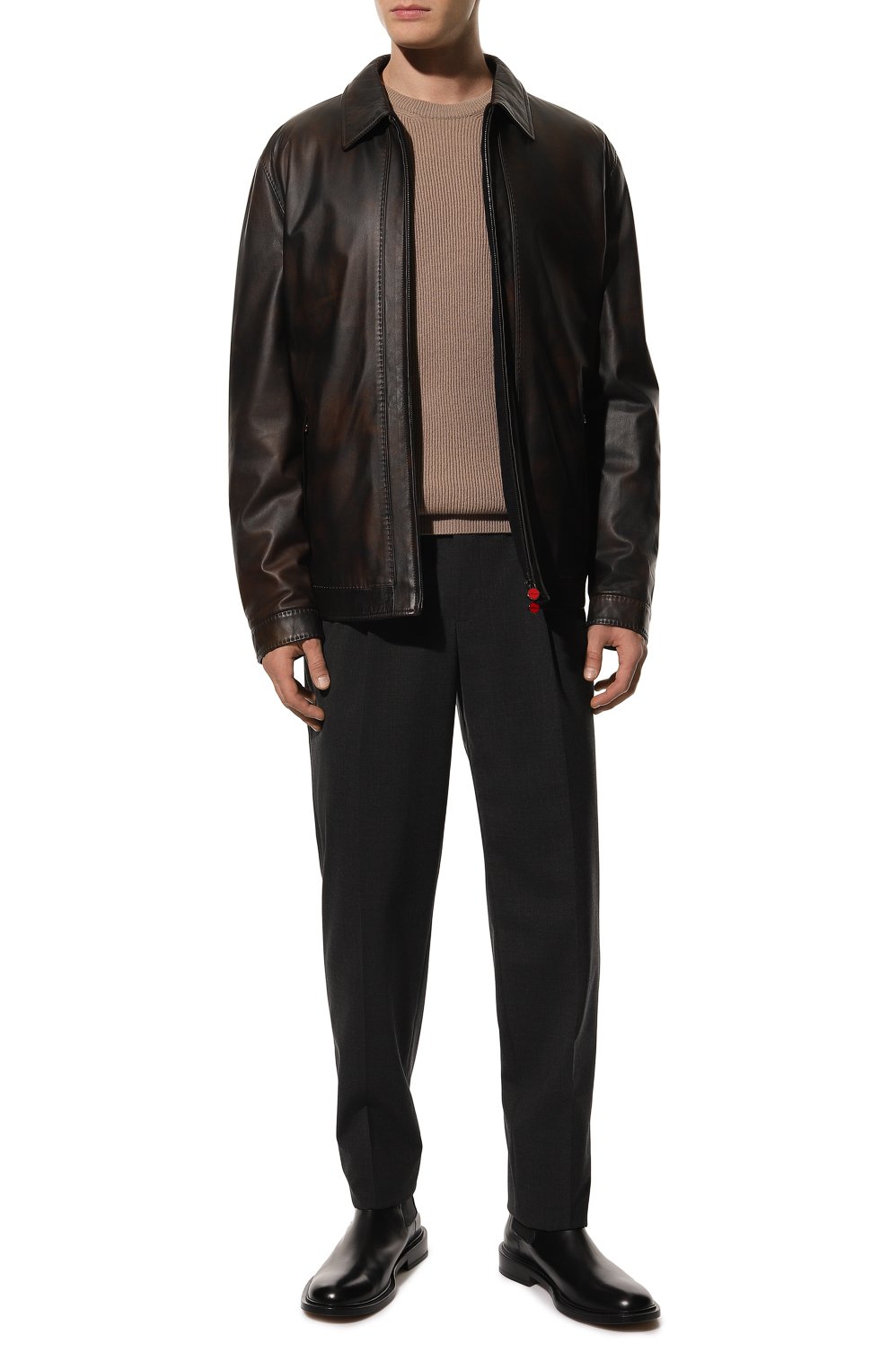 Кожаная куртка KITON, арт. UW0141B/N79, фото 2