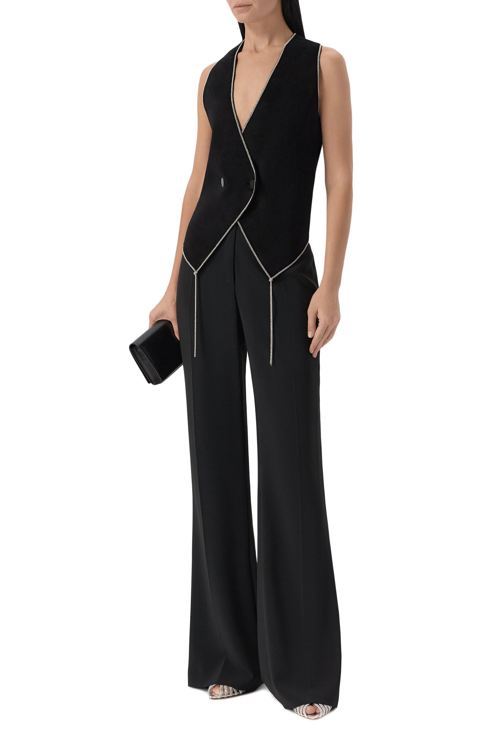 Жилет GIORGIO ARMANI черного цвета по цене 272500 руб., арт. GW004189/AF29357, фото 2 Жилет GIORGIO ARMANI, арт. GW004189/AF29357, фото 2
