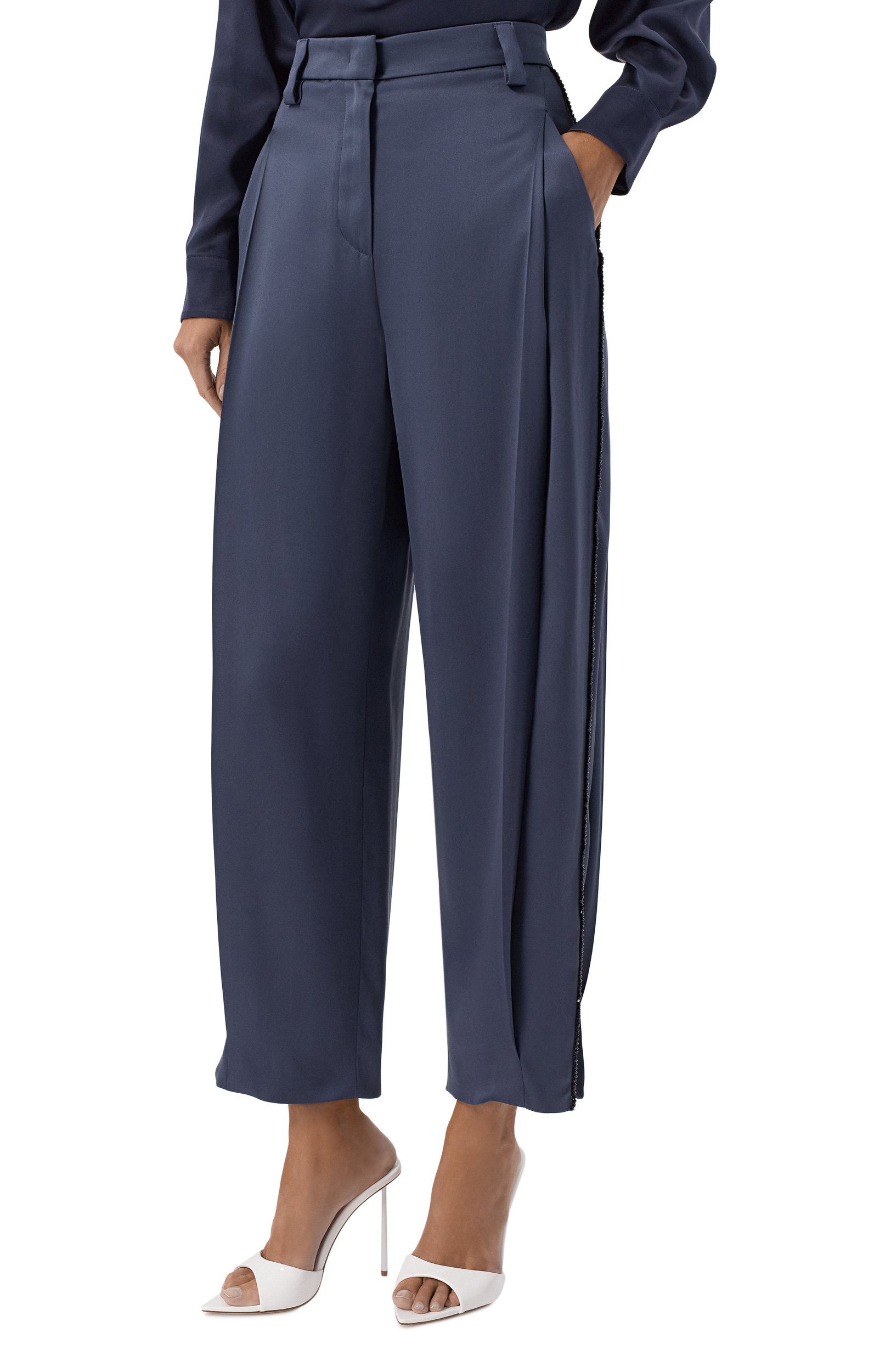 Атласные брюки GIORGIO ARMANI, арт. GW004386/AF31286, фото 3