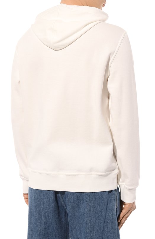 Хлопковая толстовка Brunello Cucinelli M0T35B2146 Белый  M0T35B2146 Фото 4