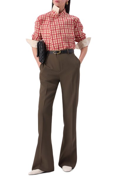 Хлопковая рубашка BOTTEGA VENETA, арт. 810629/V4YQ1, фото 2