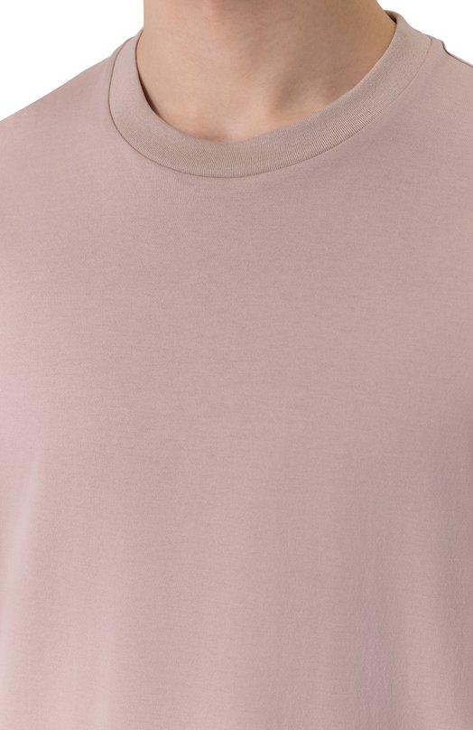 Хлопковая футболка Brioni UJSY0L-OA613 Бежевый  UJSY0L-OA613 Фото 5