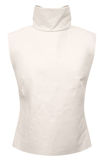 Женский кожаный топ DRIES VAN NOTEN, арт. 222-031807-5417