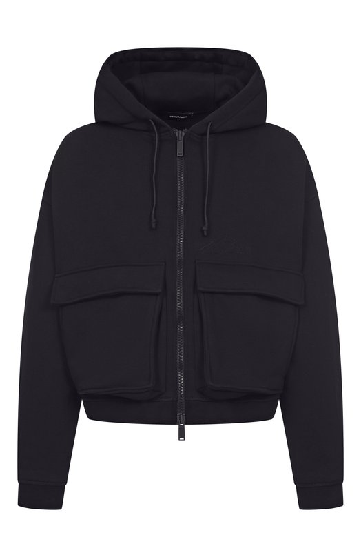 Хлопковая толстовка Dsquared2 S79HG0020/D25007 Чёрный S79HG0020/D25007