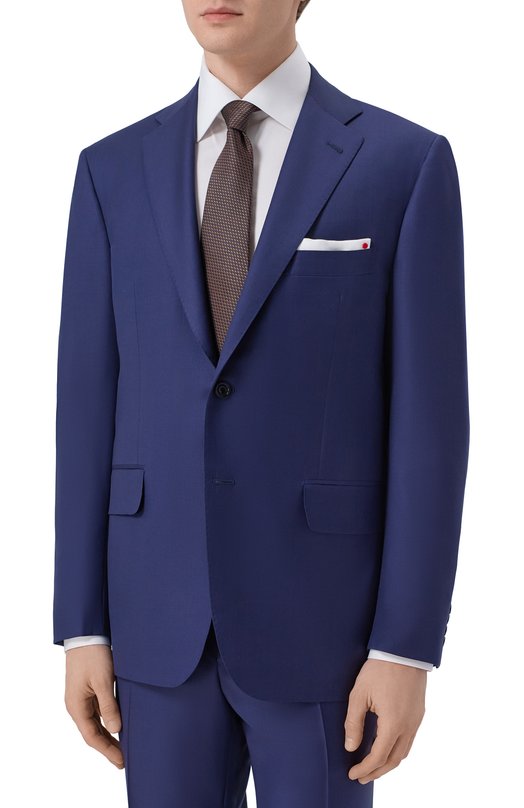 Шерстяной костюм Kiton UA81K08181 Синий  UA81K08181 Фото 2