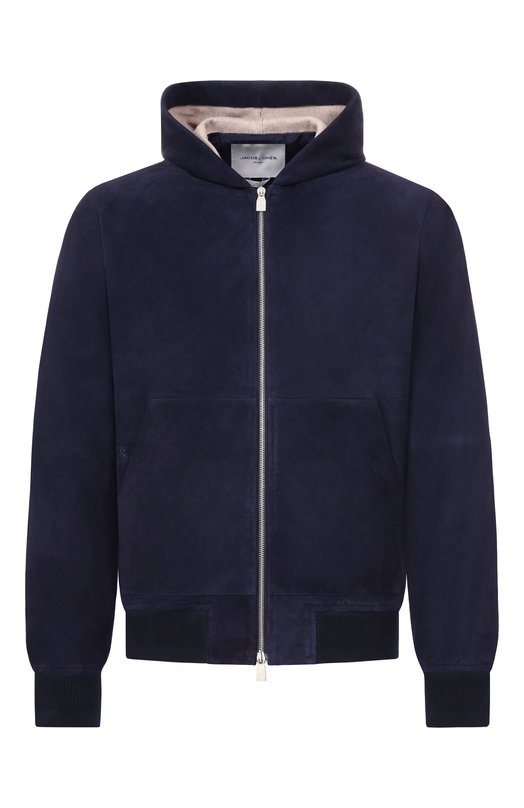 Замшевый бомбер Jacob Cohen JUE_H0091 080 D1391 RW Синий JUE_H0091 080 D1391 RW