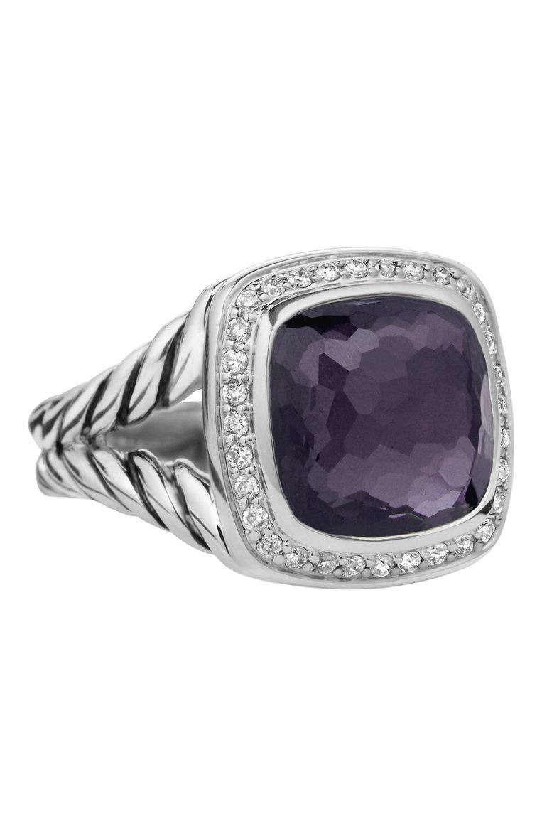 Женские кольцо DAVID YURMAN бесцветного цвета, арт. R12308DSSAAHDI | Фото 1 (Материал сплава: Серебро; Драгоценные камни: Другие; Региональные ограничения белый список (Axapta Mercury): Не проставлено; Нос: Не проставлено)