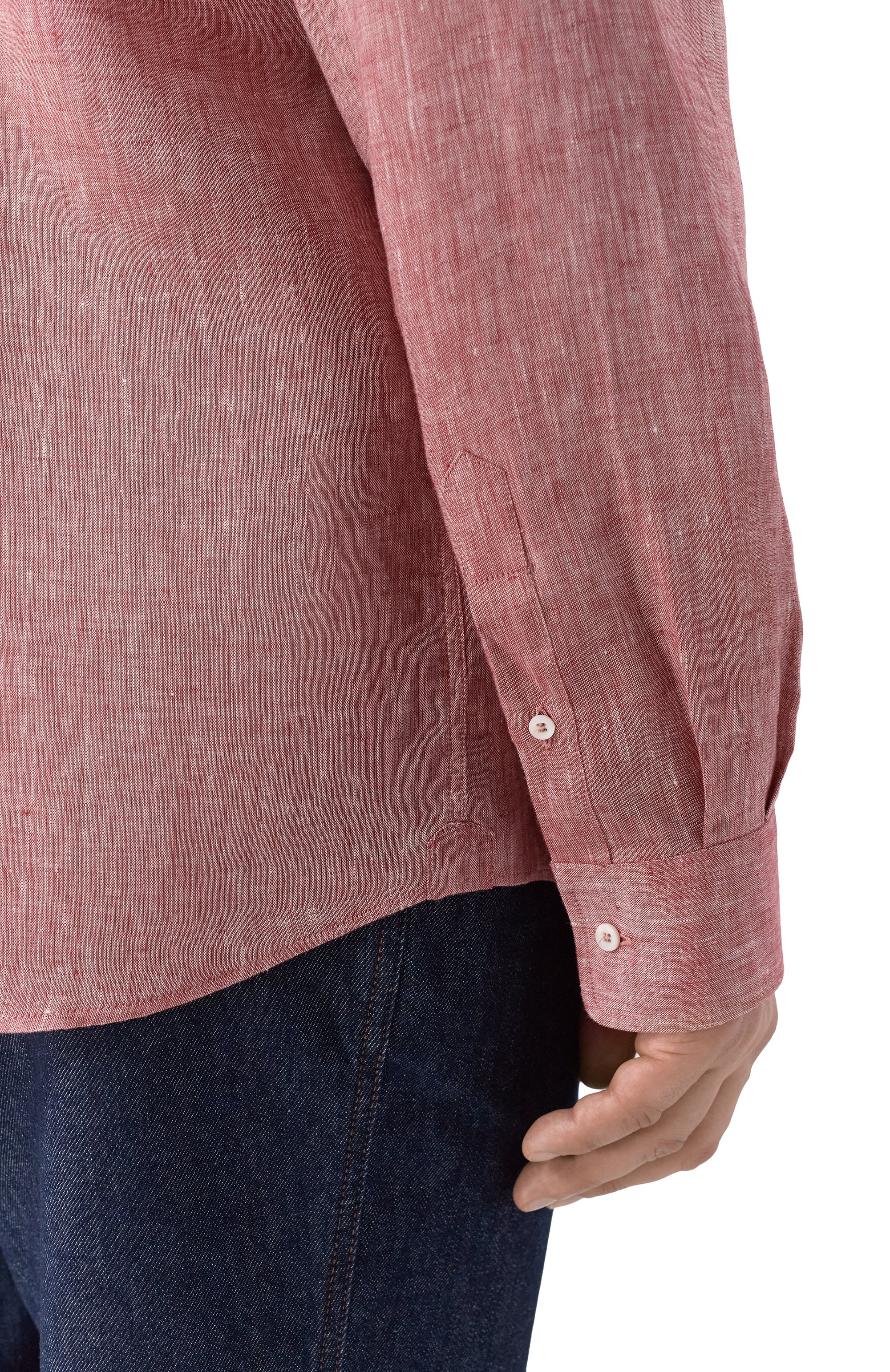 Льняная рубашка BRUNELLO CUCINELLI, арт. MM6840627, фото 5