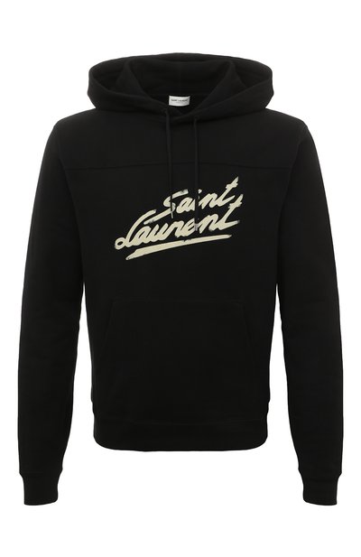 Мужской хлопковое худи SAINT LAURENT, арт. 677263/YBVB21095
