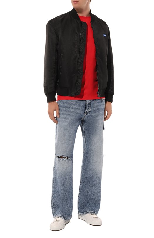 Утепленный бомбер HUGO Blue Чёрный, фото 2