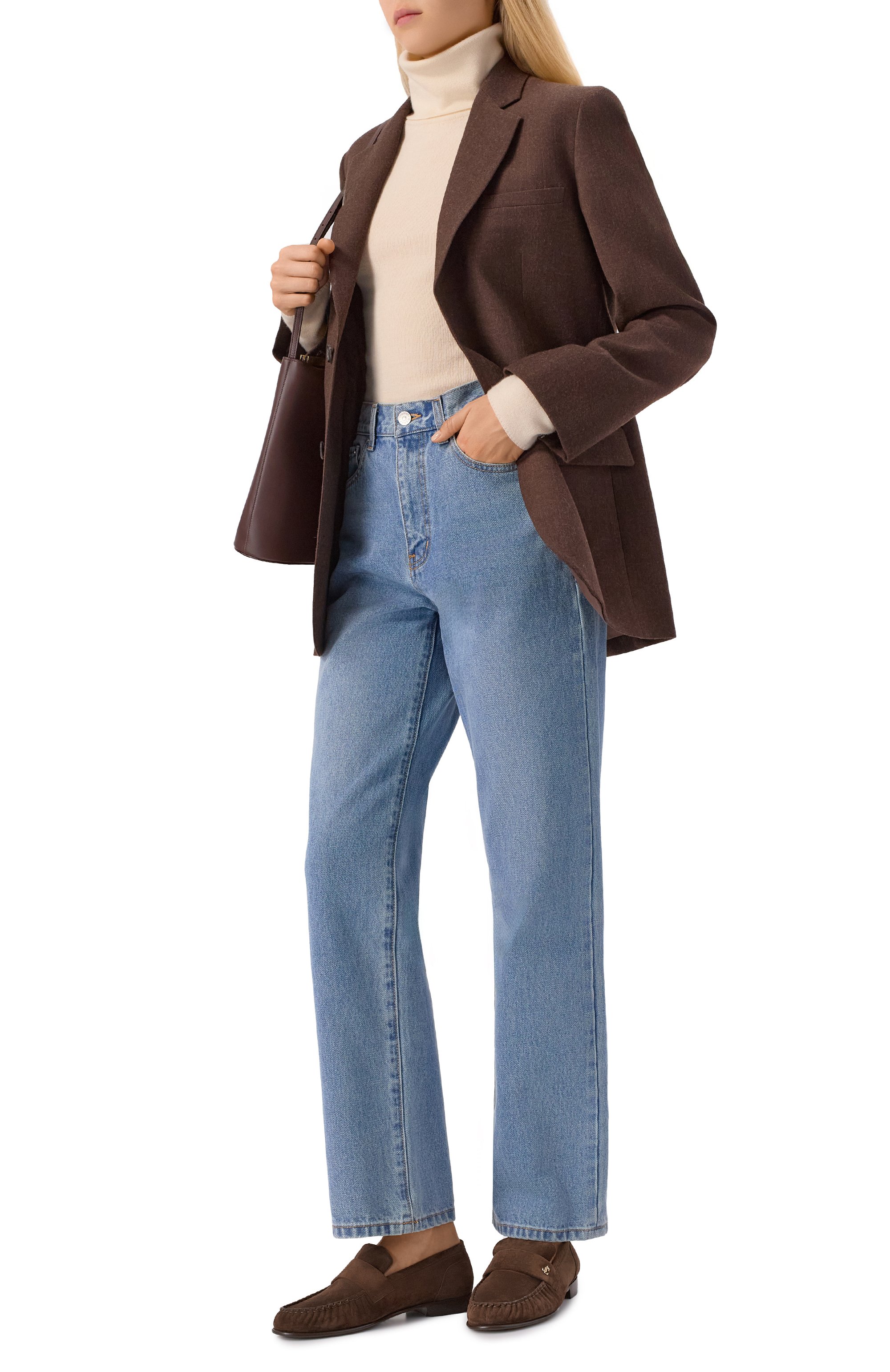 Замшевые лоферы ellis JIMMY CHOO, арт. ELLISL0AFERFSUE, фото 3