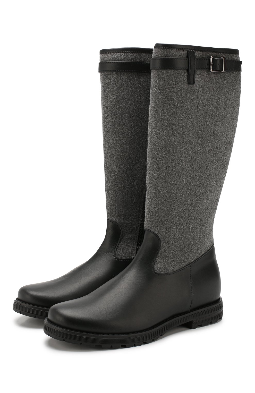 Сапоги с текстильной отделкой IL GUFO, арт. G501/VITELL0 NAPPAC0L0R/31-34, фото 1