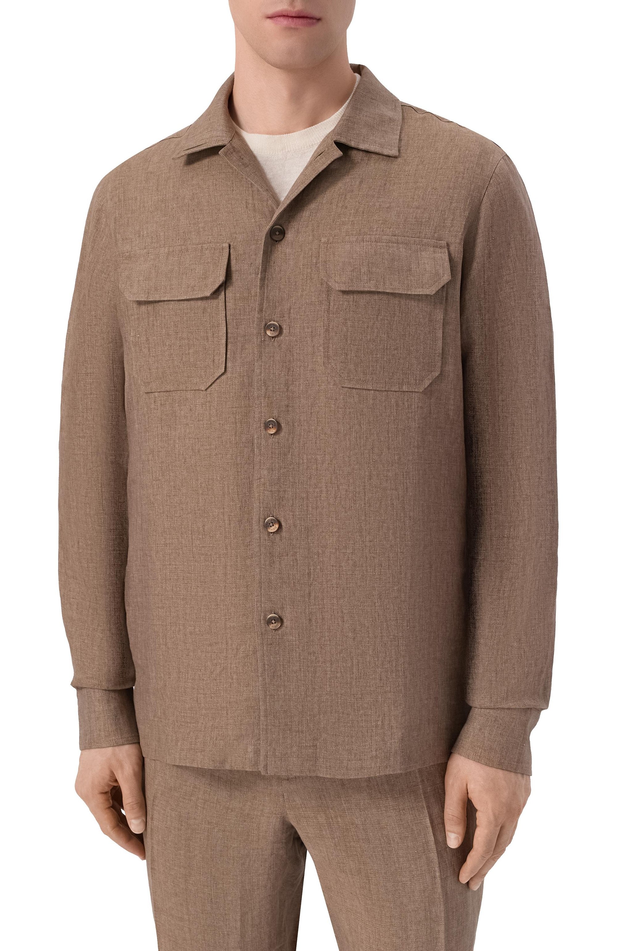 Льняная рубашка CAPOBIANCO, арт. 20M515.LL00._001, фото 3