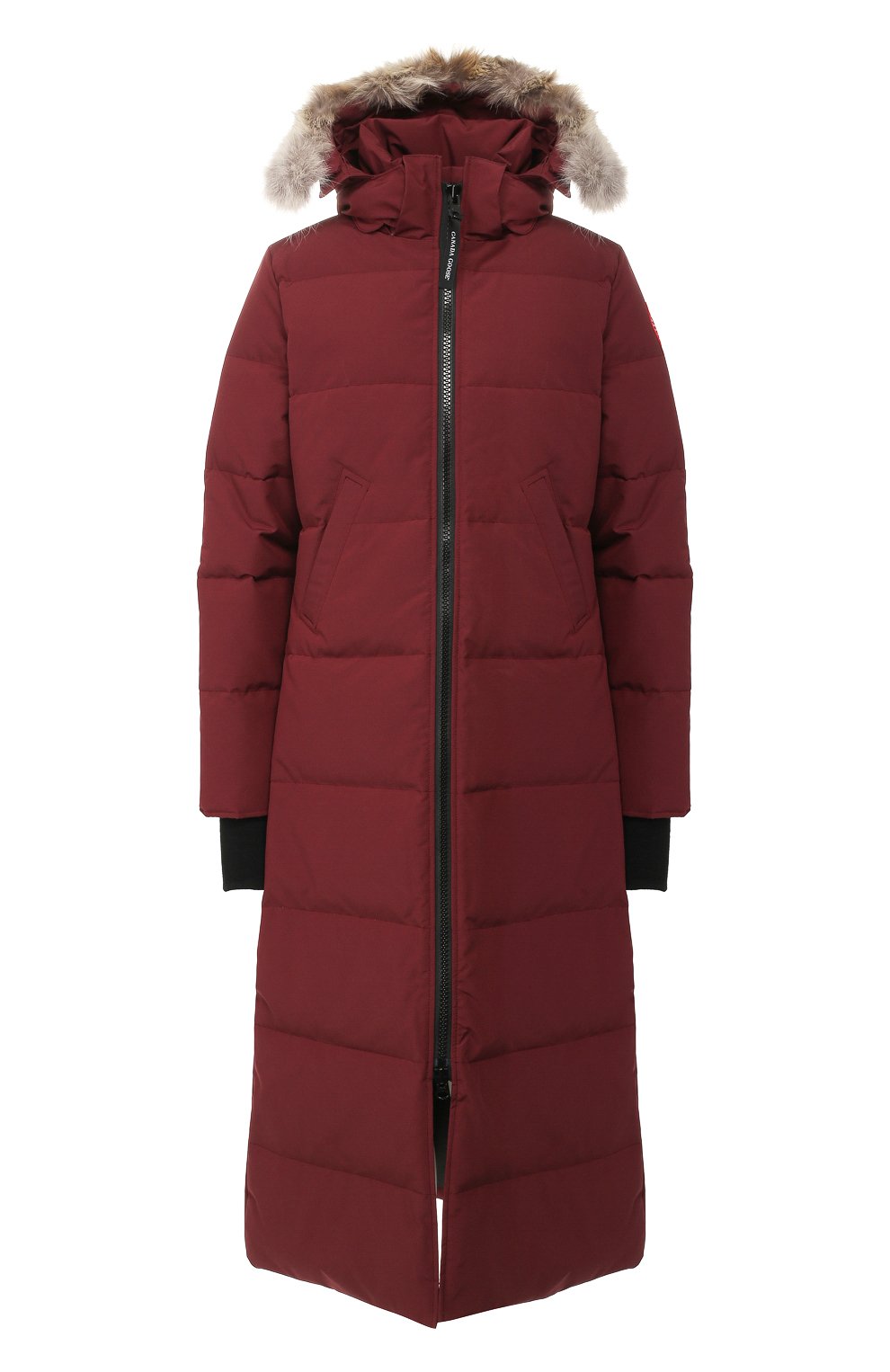 Пуховик mystique CANADA GOOSE бордового цвета по цене 151500 руб., арт. 3035L, фото 1 Пуховик mystique CANADA GOOSE, арт. 3035L, фото 1
