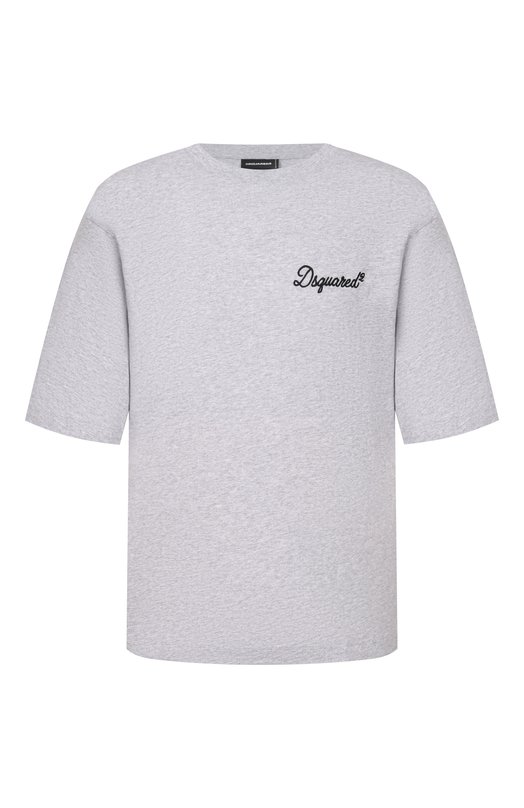 Хлопковая футболка Dsquared2 S74GD1526/D20104 Серый S74GD1526/D20104