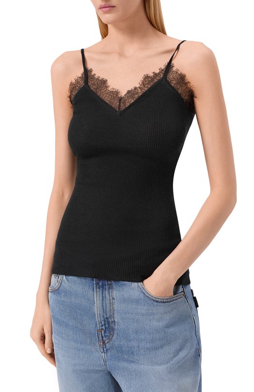 Кашемировая майка arch4 KNVS25352 Чёрный  KNVS25352 Фото 3