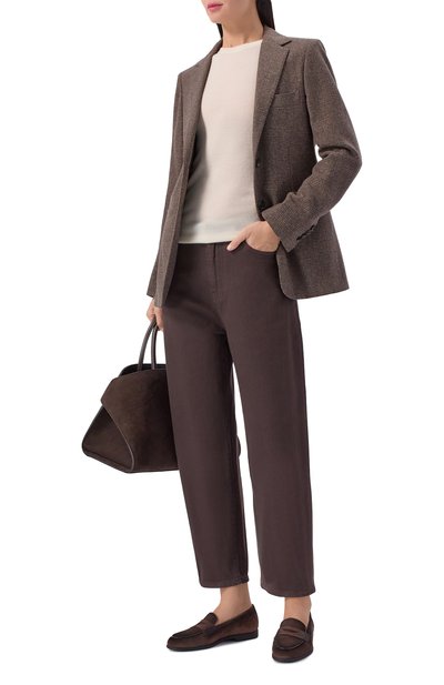 Замшевые пенни-лоферы easy SANTONI, арт. WUEG71851G0MNHLW, фото 3