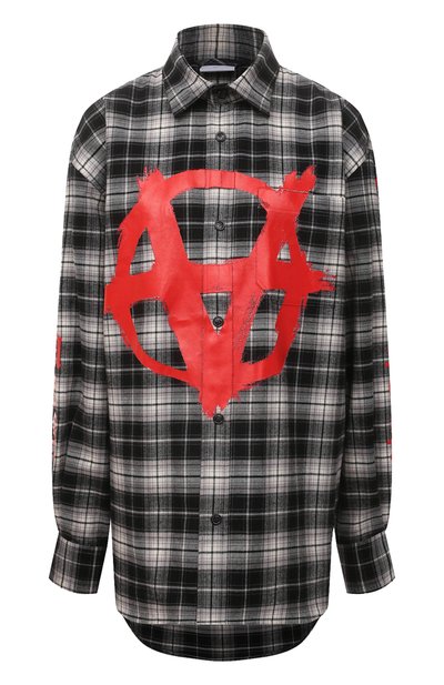 Женская хлопковая рубашка VETEMENTS, арт. UE52SH800B 1011/W