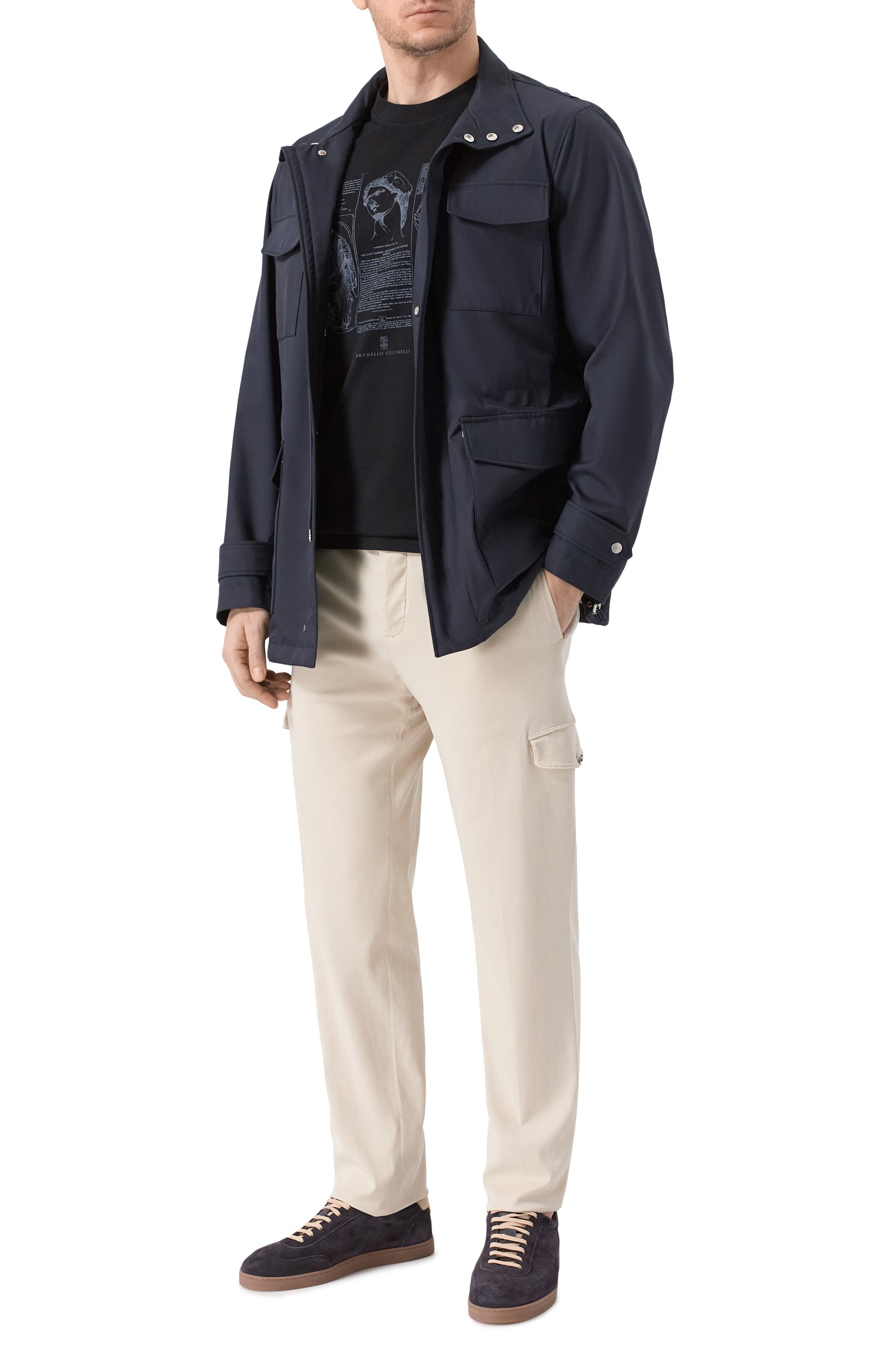 Хлопковая футболка BRUNELLO CUCINELLI, арт. M0B138517, фото 2