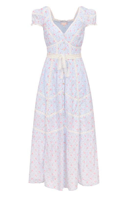 Хлопковое платье Love Shack Fancy D3014-3120 Голубой D3014-3120