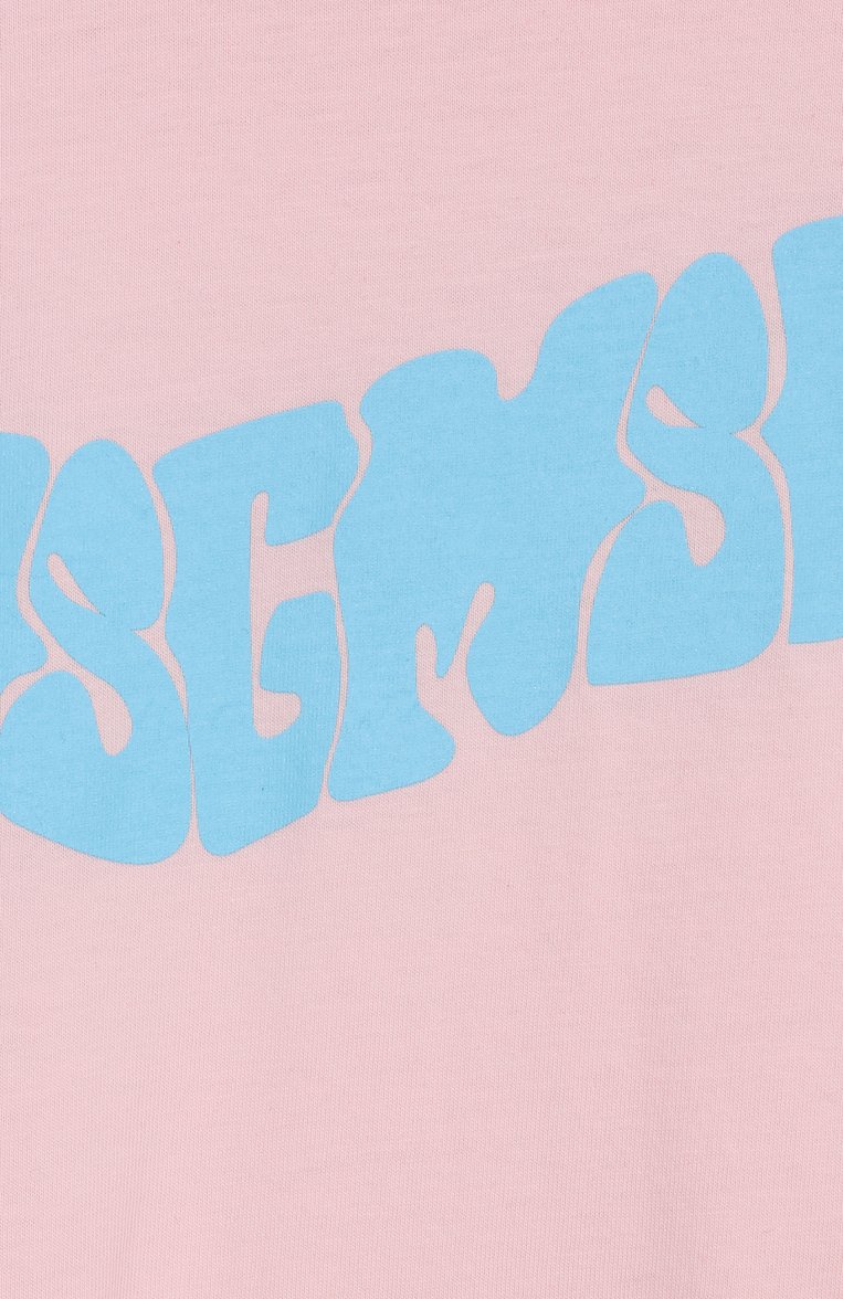 Детское хлопковое платье MSGM KIDS розового цвета, арт. S5MSJGDR234 | Фото 3 (Материал внешний: Хлопок; Рукава: Короткие; Случай: Повседневный; Девочки Кросс-КТ: Платье-одежда; Ростовка одежда: 6 лет | 116 см, 16 лет | 164 см, 10 - 11 лет | 140 - 146см, 8 лет | 128 см, 12 лет | 152 см)