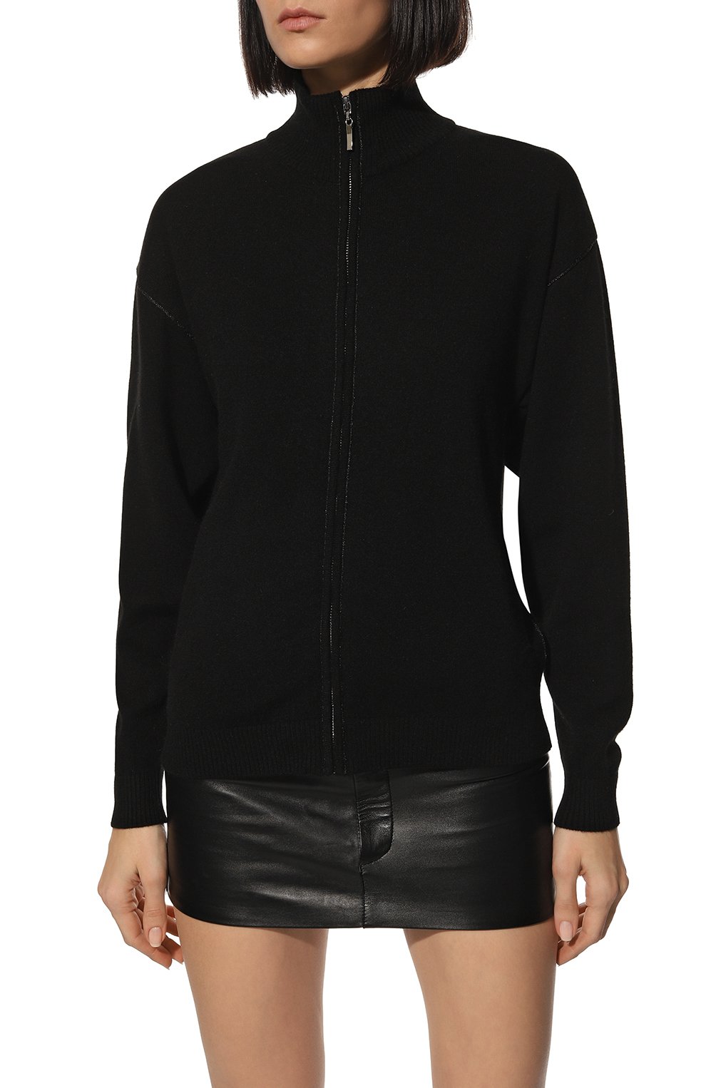 Кашемировый кардиган FREEAGE, арт. FWW1910412BK, фото 3