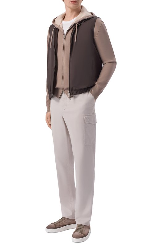 Двусторонний жилет Loro Piana FAP9759 Коричневый  FAP9759 Фото 2