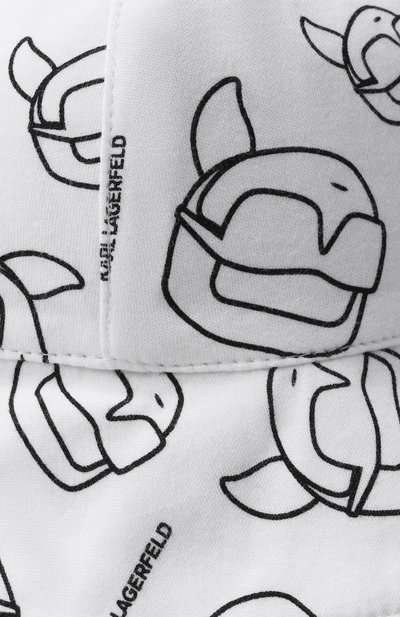Двусторонняя панама KARL LAGERFELD KIDS белого цвета по цене 5980 руб., арт. Z31188, фото 4 Двусторонняя панама KARL LAGERFELD KIDS, арт. Z31188, фото 4