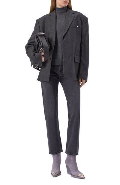 Замшевые казаки dallas 100 PARIS TEXAS серого цвета по цене 93300 руб., арт. PX959/XV003, фото 3 Замшевые казаки dallas 100 PARIS TEXAS, арт. PX959/XV003, фото 3