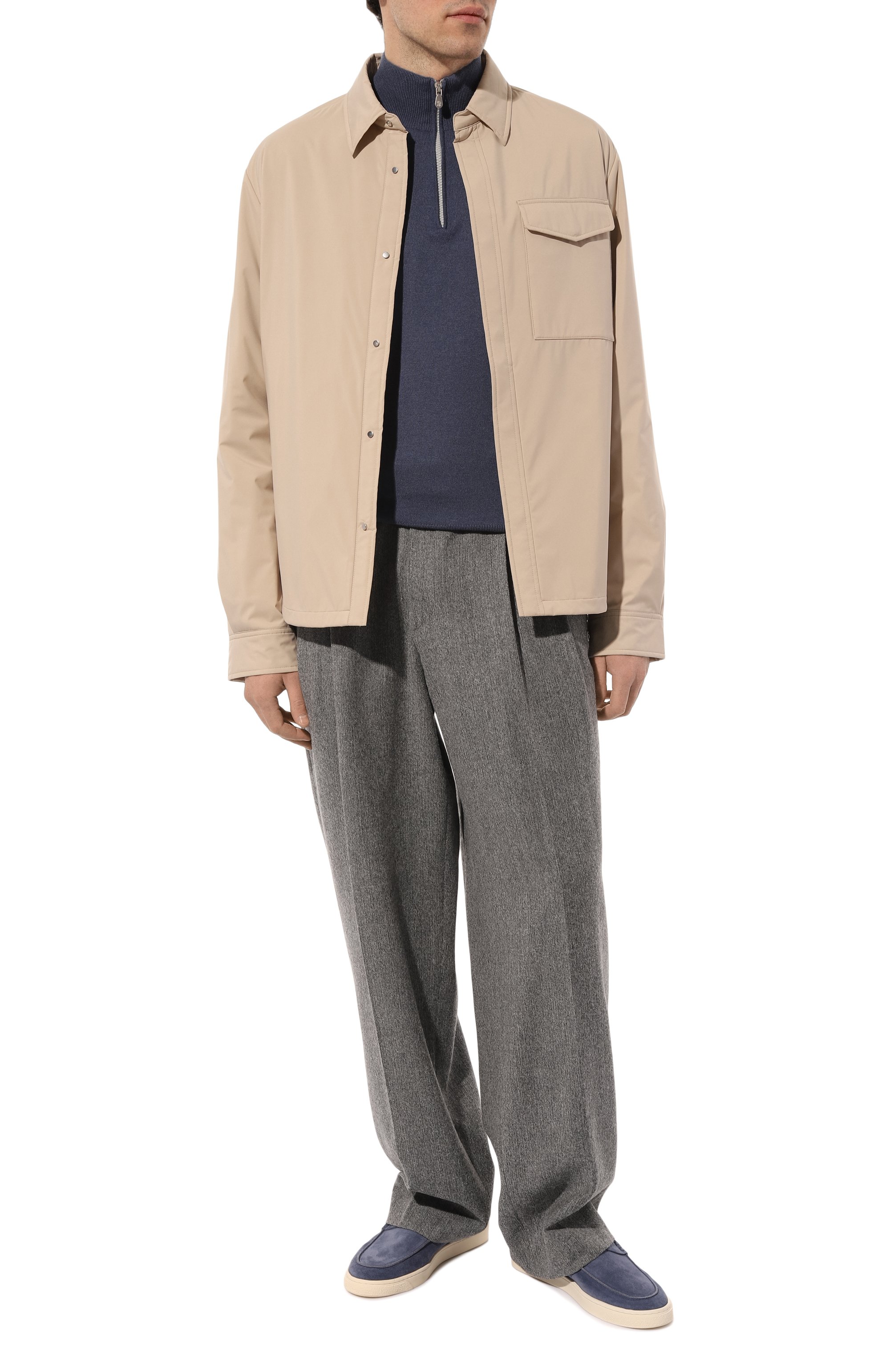 Замшевые пенни-лоферы BRUNELLO CUCINELLI синего цвета по цене 111500 руб., арт. MZUSIB2253, фото 2 Замшевые пенни-лоферы BRUNELLO CUCINELLI, арт. MZUSIB2253, фото 2