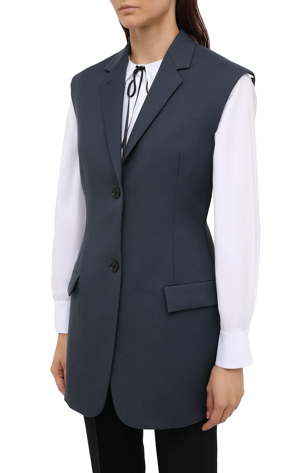 Шерстяной жилет JIL SANDER, арт. JSWR585010-WR201000, фото 3
