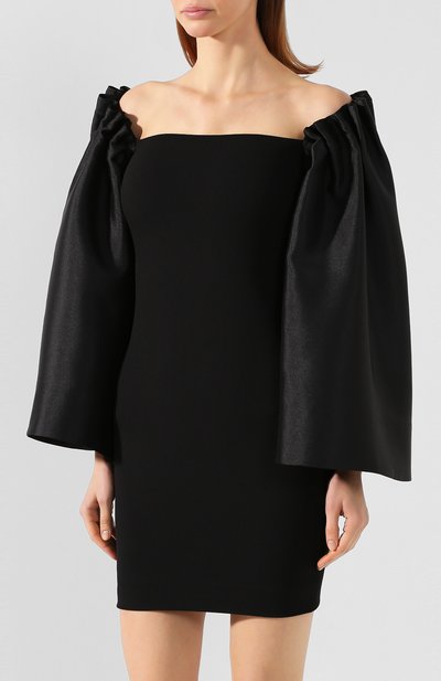 Мини-платье SOLACE LONDON черного цвета по цене 32850 руб., арт. 0S25090, фото 3 Мини-платье SOLACE LONDON, арт. 0S25090, фото 3