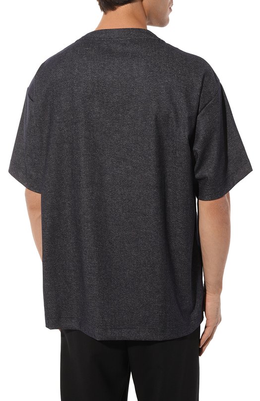 Футболка из шерсти и хлопка Giorgio Armani 6RST65/SNE1Z Синий  6RST65/SNE1Z Фото 4