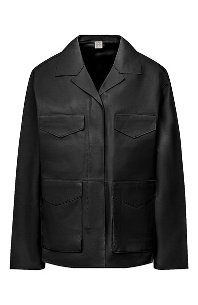 Кожаная куртка TOTEME, арт. AVIGN0N LEATHER JACKET 203-104-702, фото 1