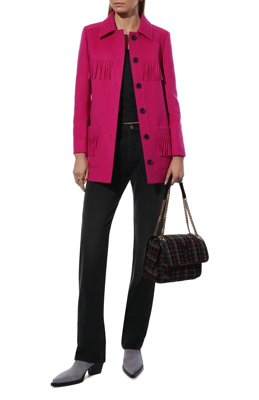 Шерстяной жакет SAINT LAURENT, арт. 670782/Y3D88, фото 2