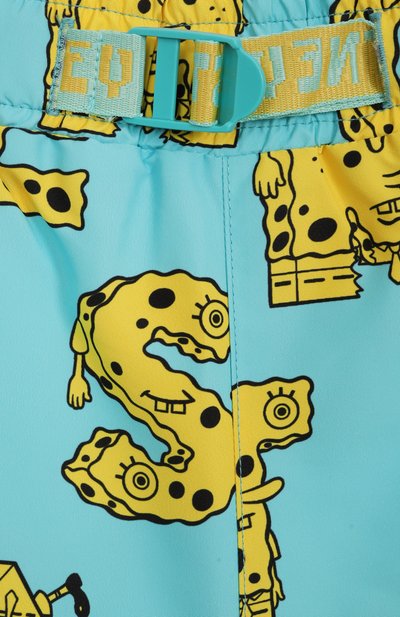 Плавки-шорты STELLA MCCARTNEY бирюзового цвета по цене 11850 руб., арт. TWCQ09, фото 3 Плавки-шорты STELLA MCCARTNEY, арт. TWCQ09, фото 3