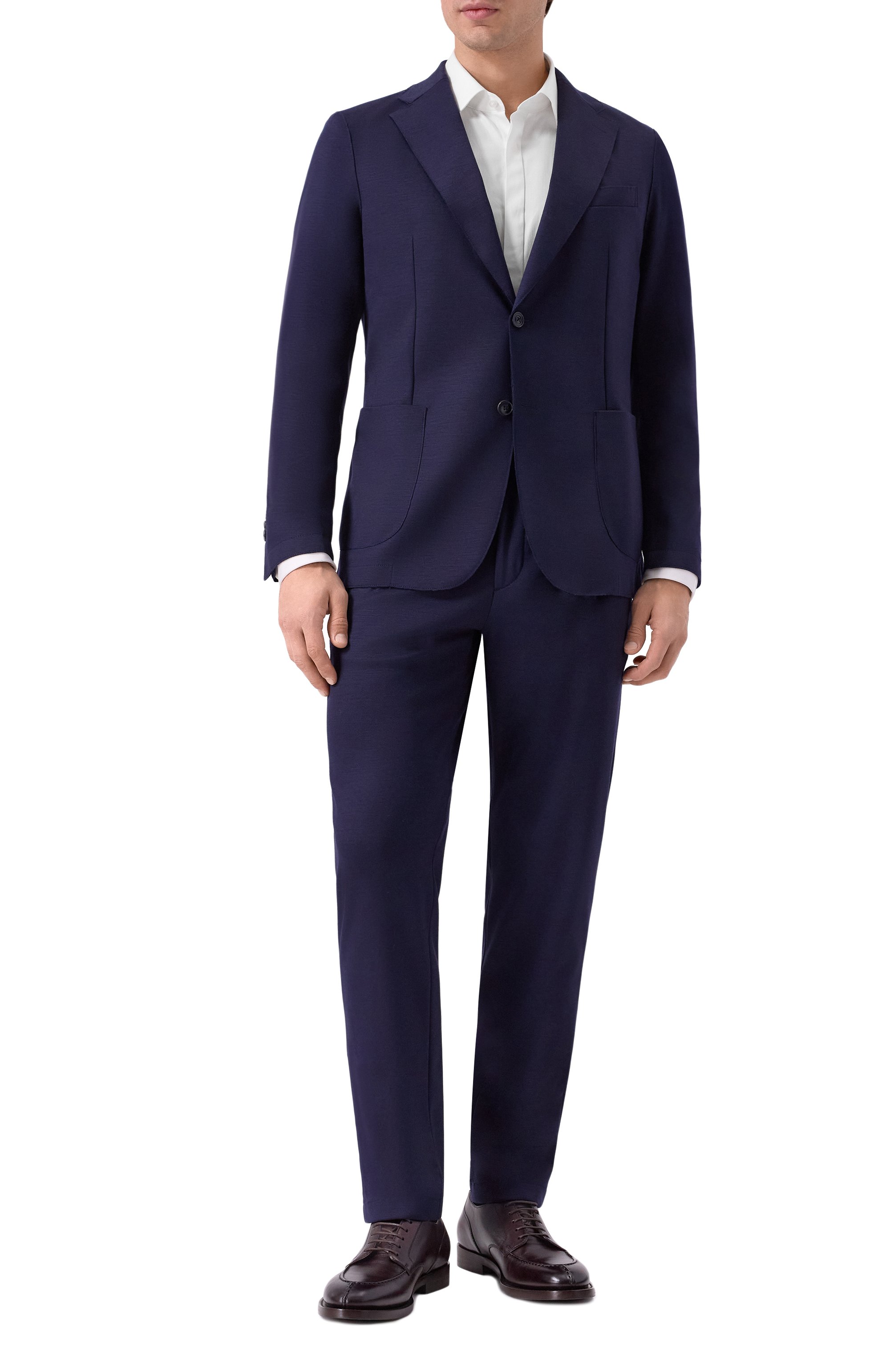 Шерстяные брюки WINDSOR темно-синего цвета по цене 52750 руб., арт. 13 FL0M0-J 10017032, фото 2 Шерстяные брюки WINDSOR, арт. 13 FL0M0-J 10017032, фото 2