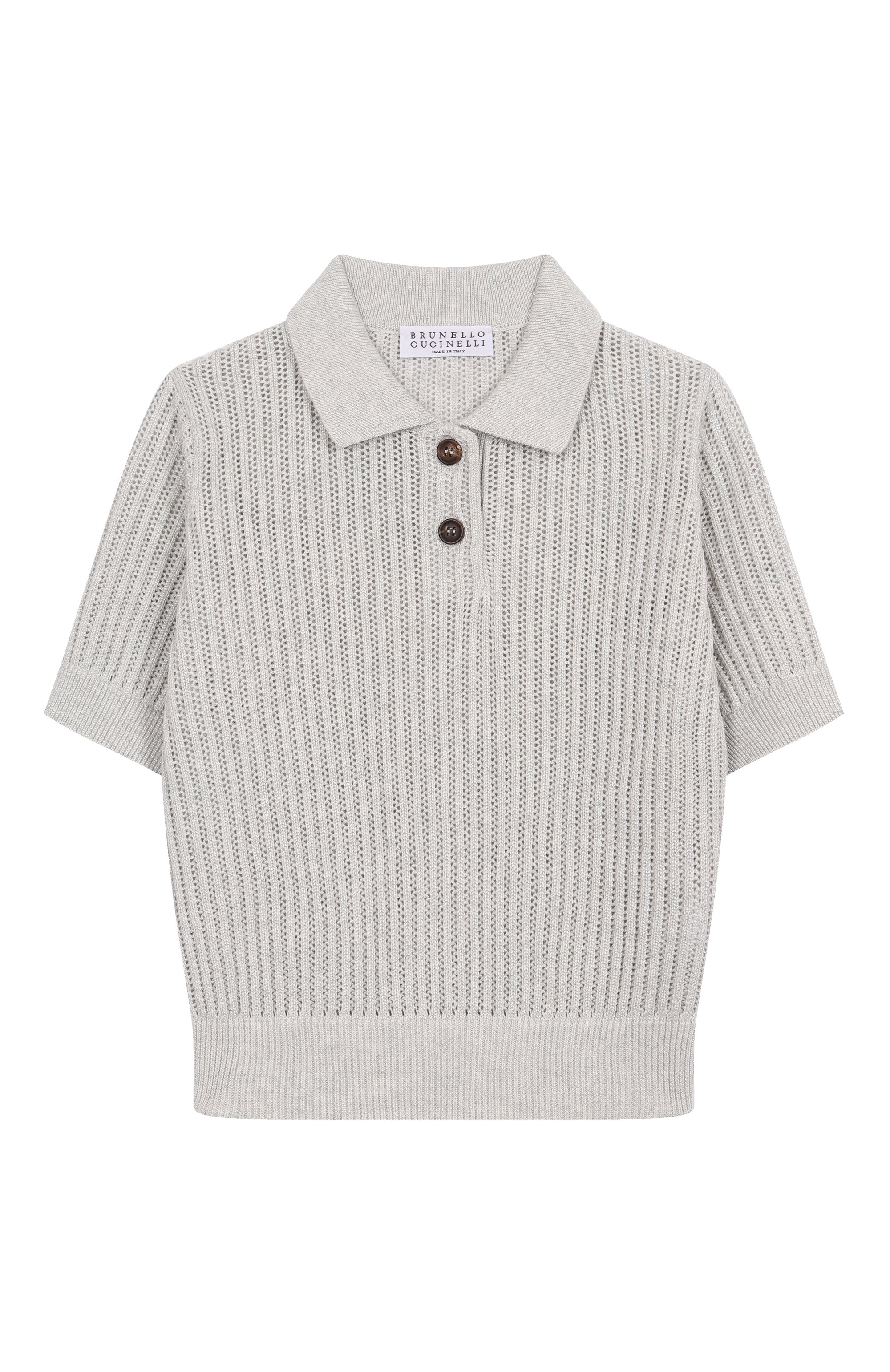 Хлопковое поло BRUNELLO CUCINELLI, арт. BSTM20005C, фото 1