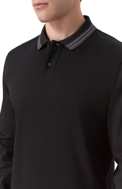 Хлопковое поло BOSS, арт. 50554530, фото 5